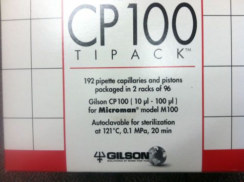 Gilson  CP100 Tipack Capillaries and Pistons (10uL-100uL) For M100, #F148414..