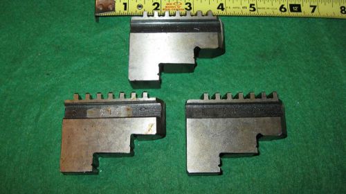 Three new od hard solid 3&#034; jaws for metal lathe chuck for sale
