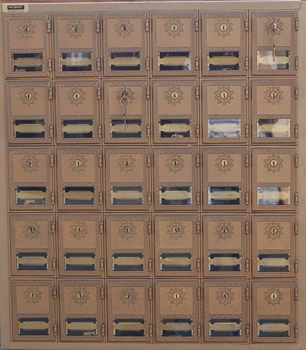 Salsbury International Rear Loading Brass Mail Box PO Post office with keys