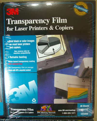 3M Dual-Purpose Transparency Film CG5000 40 Sheets New &amp; Unopened