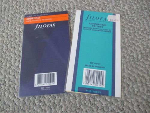 NEW Filofax Personal refill pages Address Reinforcing Patches calendar Stickers