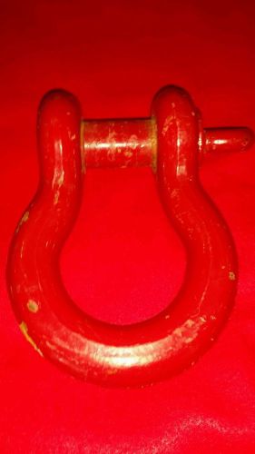 Crosby 1 1/4 inch shackle, crosby 8 1/2 ton shackle,  and 4 foot web sling for sale