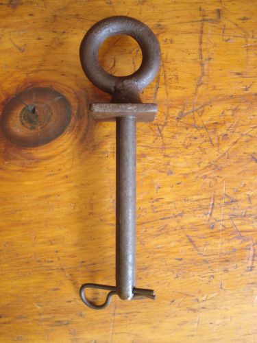 Antique j.h. williams vulcan no. 27 ring hold trailer / equipment hitch pin for sale