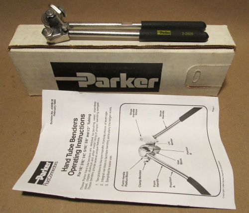 NEW PARKER 1/8&#034; PIPE BENDER 2-2829 WITH BOX AND MANUAL