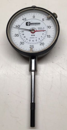 STANDARD Precision Dial Indicator - #D5-21221-F-1 - .0005&#034; - Made in Germany