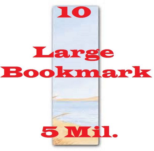10 Bookmark Laminating Laminator, Pouches Sheets 2-3/8 x 8-1/2   5 Mil