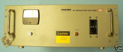 Sorensen power supplies, ac regulator acr 5000 on sale! for sale