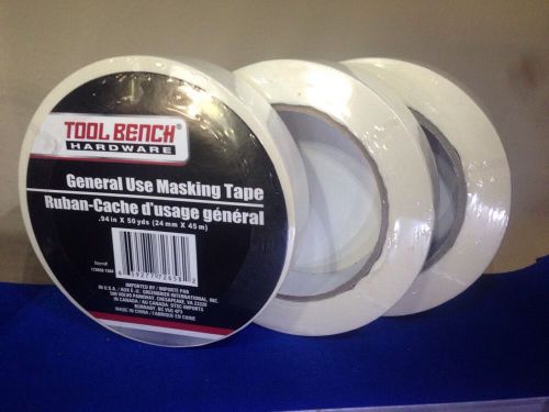 3 x 50 yard roles the masking tape by Tool Bench Hardware Painting Packing etc..