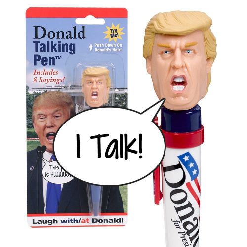 Trump Talking Writing Pen 8 Different Comments Show Support Gag Gift His Voice