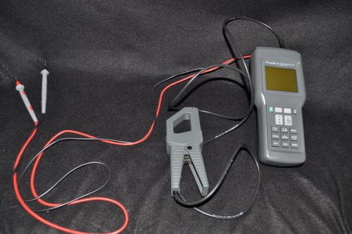 Fluke 41 power harmonics analyzer with 80i-500s current probe and leads - tested for sale