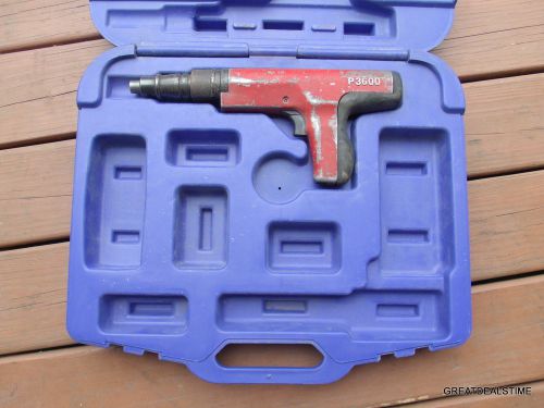 Powers P3600 Powder Actuated Fastening Tool Fastner in Case