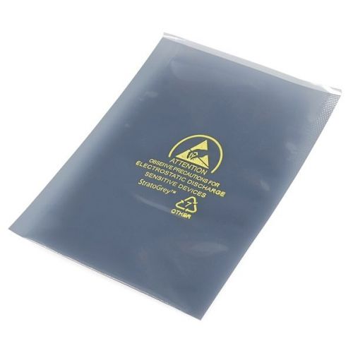 2Pc 4 in x 8 in Anti Static Shield Bag For Motherboard, Hard Drive, USB, Etc
