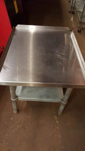 S/S Equipment Stand, 24&#034; Wide, 30&#034; Deep Heavy Duty Stainless Steel