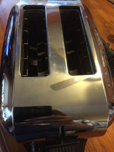 WARING WCT702 COMMERCIAL TOASTER W/ 2-EXTRA WIDE SLOTS BRUSHED CHROME STEEL