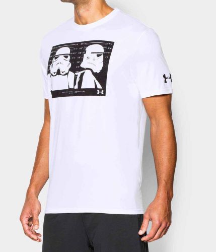 Under armour men&#039;s star wars storm trooper t-shirt new white all size for sale