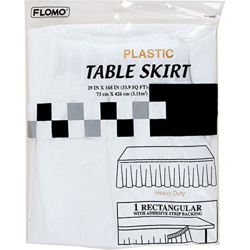 FLOMO Nygala TK501 Table Skirt, White