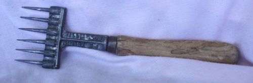 Vintage Wood Handled Meat Fork Tenderizer by Williamson