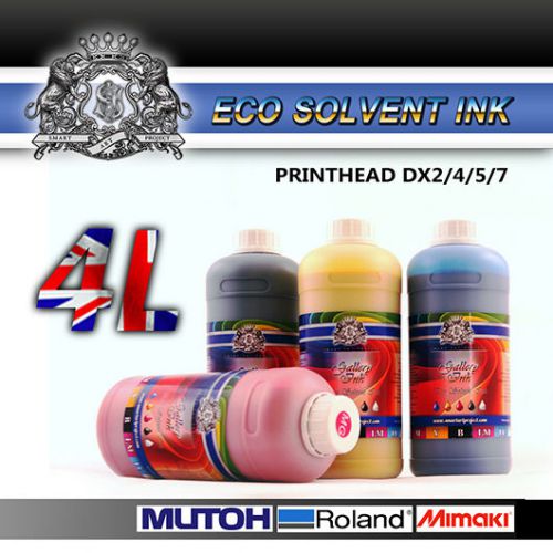 4 liters new eco solvent ink for roland mimaki mutoh  cmyk epson dx2/4/5/7 for sale