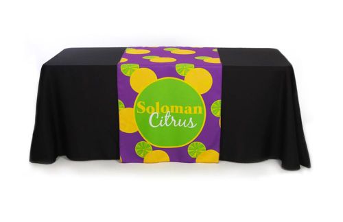 Table runner, 3ft x 5.25ft (63“) length, we print color with your logo for sale