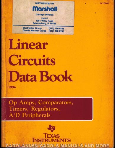 TEXAS INSTRUMENTS Data Book 1984 Linear Circuits