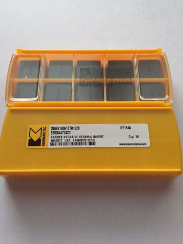 Brand new kennametal ceramic insert sng644t0420  ky1540 10pcs (1pack) for sale