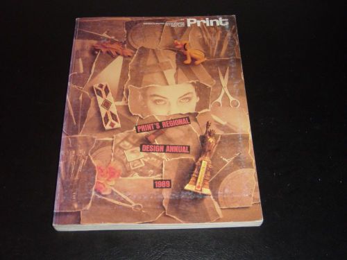 PRINT AMERICA&#039;S GRAPHIC ARTS MAGAZINE 1989 JULY/AUGUST REGIONAL DESIGN ANNUAL FN