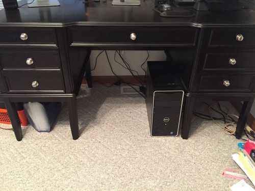 Black Office Desk &amp; Chair