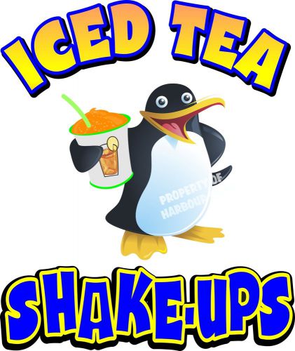 Iced Tea Shake Ups Drink Beverage Concession Food Truck Vinyl Menu Decal 14&#034;