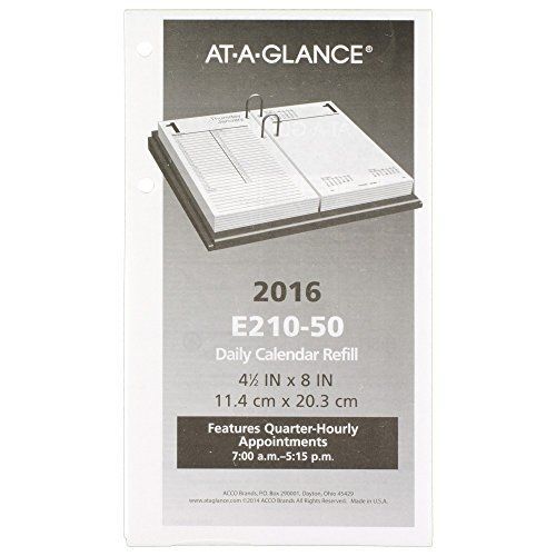 At-A-Glance AT-A-GLANCE Daily Desk Calendar 2016 Refill, Large, 12 Months, 4.5 x