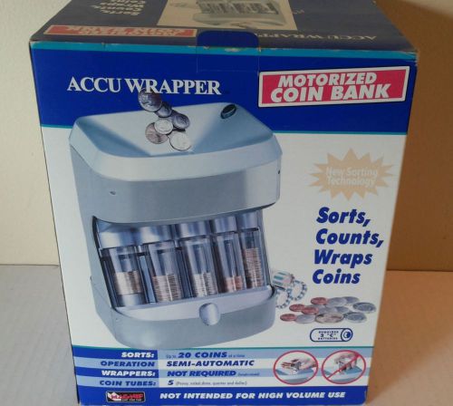 AccuWrapper Motorized Coin Bank / Coin Sorter (Sorts, Counts, Wraps Coins)