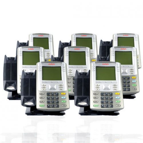 Lot of (8) avaya nortel 1140e ntys05 digital ip desktop office phones for parts for sale