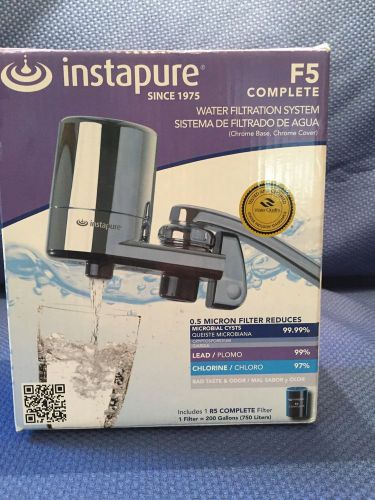 InstaPure F5 Faucet Mount Water Filter System, Chrome - Filter Not Included