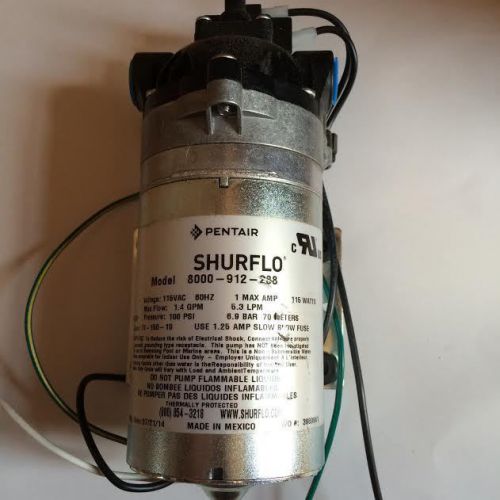 Shurflo 115v pump 8000-912-288 1.4gpm 100 psi Carpet Cleaning Extractor pump