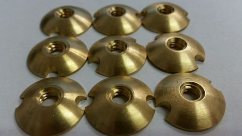 Brass nuts 1/4&#034; - 20 decorative 25 QTY