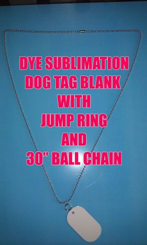 3 coat process gloss white aluminum dye sublimation dog tag blanks -50pc lots for sale
