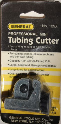 General Tools 129X Mini Tubing Cutter 1/8-7/8&#034; 3-22mm *Free Shipping*