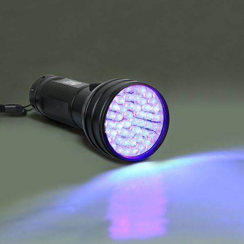 51 LED UV Flashlight Ultraviolet blackLight for pet urine counterfeit money ID