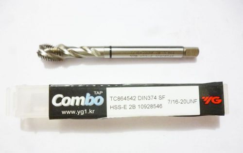 5Pc YG1 TC864542 Spiral Flute Tap, Shank Dia 8mm, Pitch 20mm, length 100MM YG-1