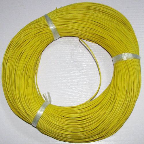 24awg yellow color soft silicon wire 20m/lot eu rohs &amp; reach directive standards for sale