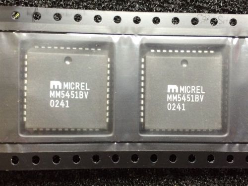 Mm5451bv micrel ic driver display led 44plcc 2 pieces for sale