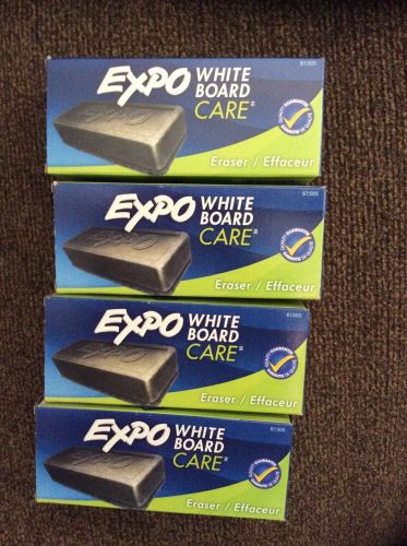 Expo Dry Erase Whiteboard Board Eraser Soft Pile Lot Of 4