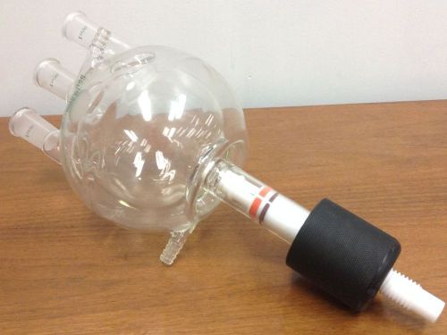 ChemGlass - 1000ml - Flask, Heavy Wall, Round Bottom - 3-Neck - 24/40 Joints