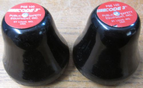 Unused nos lot of 2 code 3 pse-100 siren bell for sale