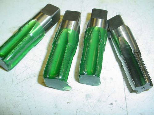 BRAND NEW 4 PCS GREENFIELD 3/8-18 NPSF STRAIGHT HSS GROUND PIPE TAPS FREE SHIP