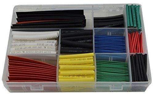 URBEST? 300Pcs 2:1 Heat Shrink Tubing Tube Sleeving Wrap Cable Wire 6 Color
