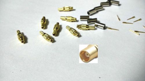 100pcs brass MMCX Female plug connector for RG316 RG174 RF cable  crimp