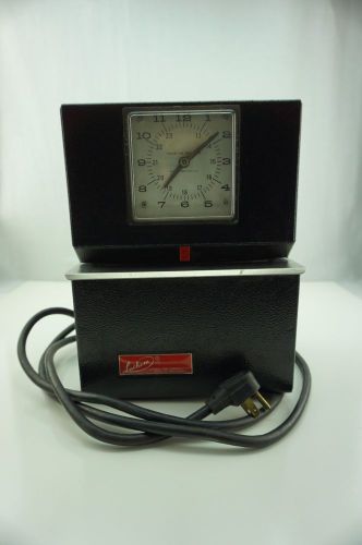 Vintage Lathem Time Clock Model  Industrial Punch Card Recorder Model 3026