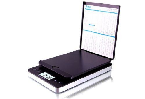Saga 86 lb black digital postal shipping scale by saga x 0.1 oz weight usps p... for sale