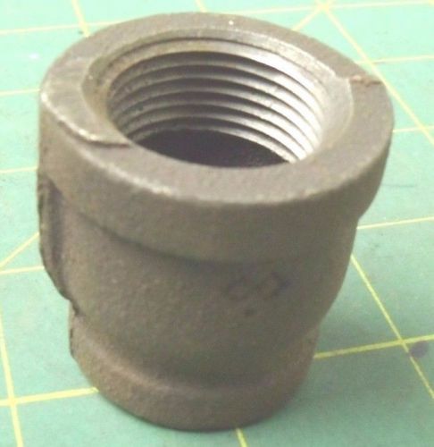 Bell reducer 3/4 x 1/2 black iron pipe fitting female npt (qty 3) #56389 for sale