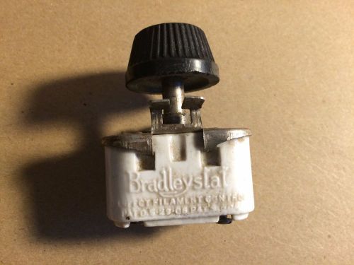 Vintage Bradleystat Perfect Filament Controller ceramic body with knob